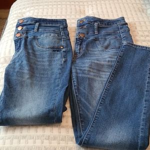2 pair HIGH WAIST SKINNY SIZE 6 Refuge